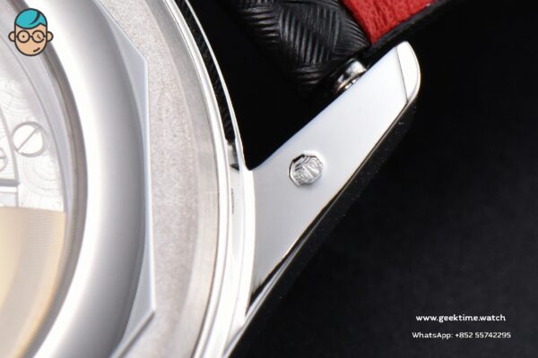 Calatrava 6007G 40mm ZF Black Dial Red Hand Nylon Strap 9015 - Image 15