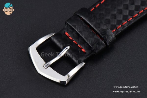 Calatrava 6007G 40mm ZF Black Dial Red Hand Nylon Strap 9015 - Image 25