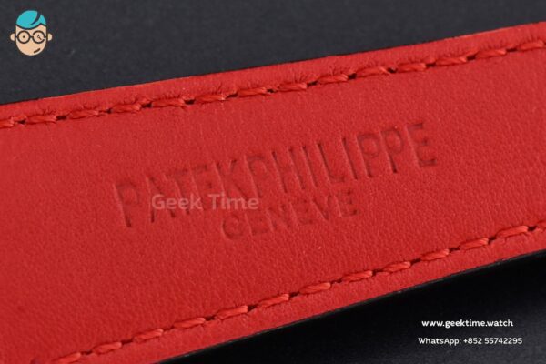 Calatrava 6007G 40mm ZF Black Dial Red Hand Nylon Strap 9015 - Image 27