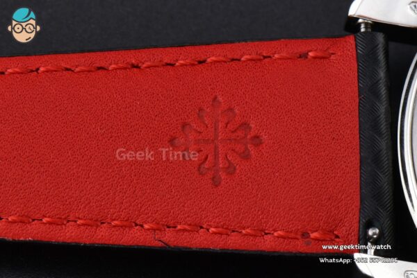Calatrava 6007G 40mm ZF Black Dial Red Hand Nylon Strap 9015 - Image 28