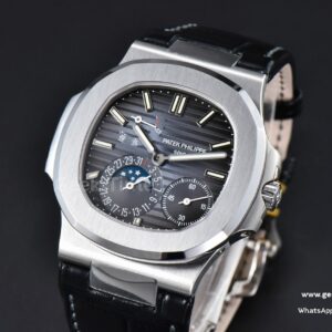 Nautilus 5712/G 41mm PPF SS Blue Dial Blue Leather Strap A240 Super Clone V2