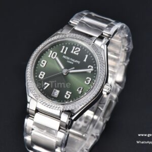 Twenty 4 7300 36mm PPF Diamond Green Dial SS Bracelet 324CS