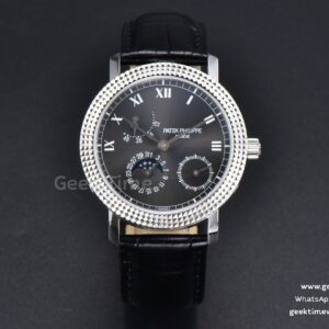Calatrava 5057G IWF 36.5mm 50th Anniversary Gray Dial Leather Strap