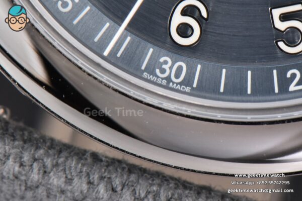 Calatrava 6007 40mm PPF Grey Blue Dial Gray Nylon Strap 324CS - Image 7