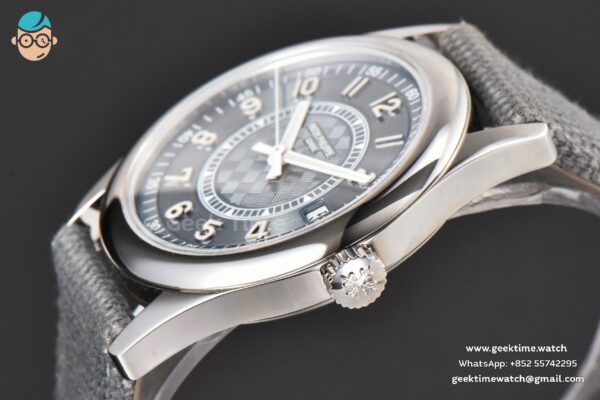Calatrava 6007 40mm PPF Grey Blue Dial Gray Nylon Strap 324CS - Image 9