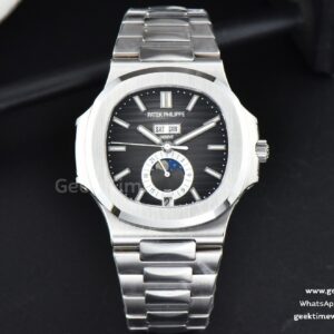 Nautilus 5726 40.5mm GRF esfera gris brazalete SS A324