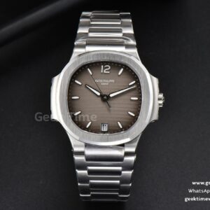 Nautilus 7118 Ladies 3KF 35mm esfera gris brazalete SS A324