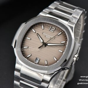 Nautilus 7118 Ladies 3KF 35MM Gray Dial SS Bracelet A324