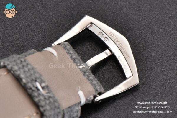 Calatrava 6007 40mm PPF Grey Blue Dial Gray Nylon Strap 324CS - Image 23