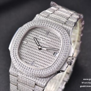 Nautilus 5719/1G 40mm PPF Full Diamonds Dial and Bracelet 324CS