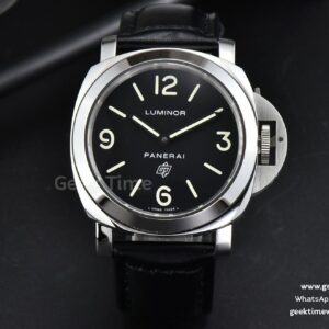 PAM000 44mm HWF Black Dial Black Leather Strap A6497