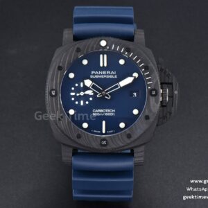 PAM1232 Carbotech 44mm VSF quadrante blu cinturino in caucciù blu P900