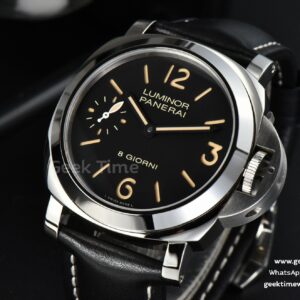 PAM915 44mm HWF Black Dial Black Leather Strap A6497
