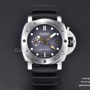 PAM1323 44mm GMT VSF Gray Dial Black Rubber Strap P9011