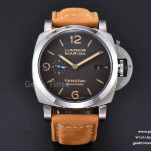 PAM1351 44mm TTF Brown Dial Brown Leather Strap P9001