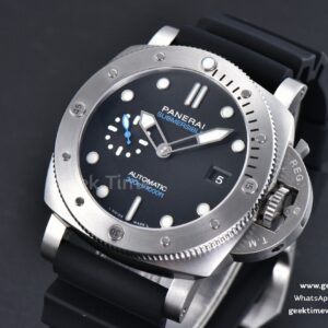 PAM1229 44mm Submersible Quaranta TTF Black Dial Rubber Strap P9010