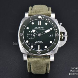 PAM1287 Sub Quaranta 44mm VSF quadrante verde cinturino in nylon verde P900