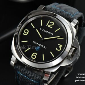 PAM774 44mm HWF Black Dial Black Leather Strap A6497
