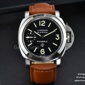 PAM005 44mm HWF Black Dial Brown Leather Strap A6497
