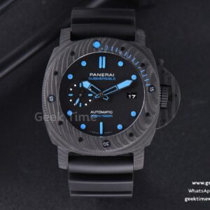 PAM1616 Carbotech VSF 47mm Best Edition on Blue Logo Black Rubber Strap P.9000 Super Clone V3