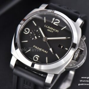 PAM320 Luminor Marina GMT VSF 44mm Black Dial Rubber Strap P9001