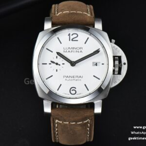 PAM1394 42mm VSF White Dial Brown Leather Strap P9010