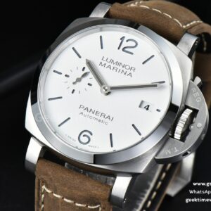 PAM1394 42mm VSF White Dial Brown Leather Strap P9010