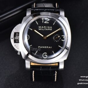 PAM796 44mm VSF Black Dial Leather Rubber Strap P9001