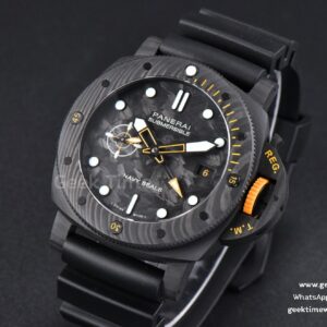 PAM1324 Carbotech 44mm GMT VSF Carbon Dial Black Rubber Strap P9011