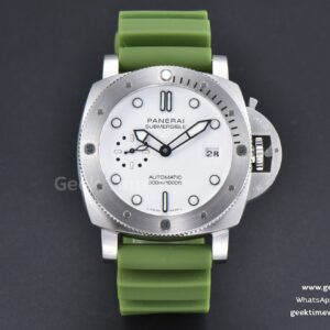 PAM1226 TTF 44mm quadrante bianco cinturino in caucciù P9010