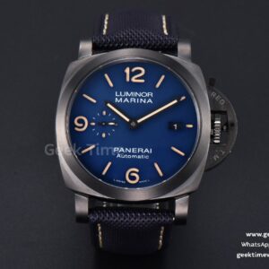 PAM1021 TTF 44mm Blue Dial Blue Nato Strap P9010