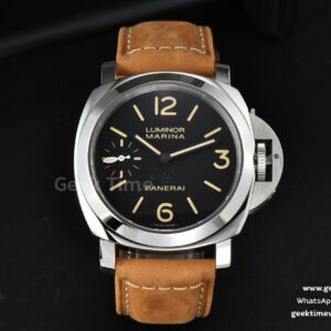 PAM416 44mm HWF Black Dial Brown Leather Strap A6497