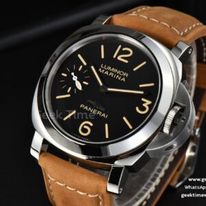 PAM416 44mm HWF Black Dial Brown Leather Strap A6497