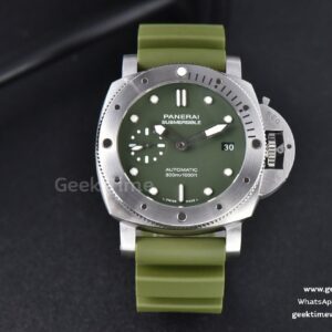 PAM1055 Luminor Verde Milit VSF 42mm quadrante verde cinturino in caucciù P900