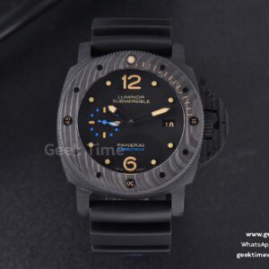 PAM616 Carbotech VSF 47mm Best Edition on Blue Logo Black Rubber Strap P.9000 Super Clone V3
