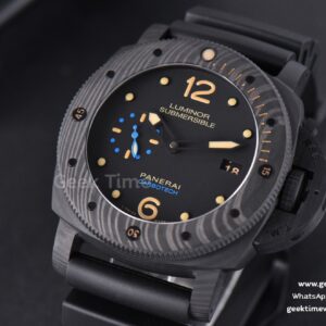 PAM616 Carbotech VSF 47mm Best Edition on Blue Logo Black Rubber Strap P.9000 Super Clone V3