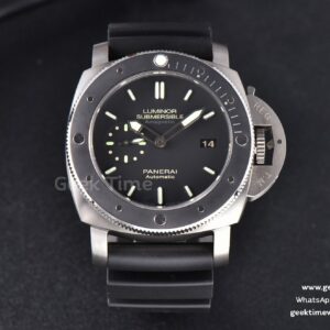 PAM389 Submersible AMagnetic VSF 47mm Black Dial Rubber Strap P9000