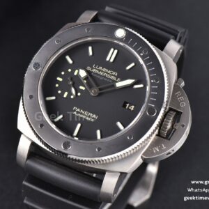 PAM389 Submersible AMagnetic VSF 47mm Black Dial Rubber Strap P9000