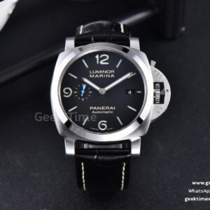 PAM1312 44mm VSF Black Dial on Black Leather Strap P.9010 Clone