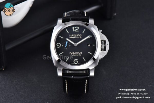 PAM1312 44mm VSF Black Dial on Black Leather Strap P.9010 Clone - Image 2
