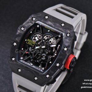 RM035-02 KVF Skeleton Dial Red on Gray Rubber Strap MIYOTA8215 V3