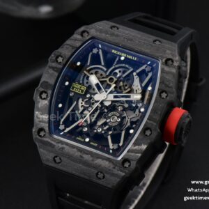 RM035-02 Real NTPT ZF Skeleton Dial on Black Rubber Strap NH05A V5