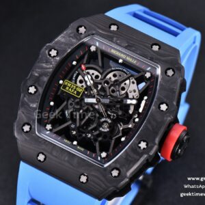 RM035-02 KVF Skeleton Dial Red on Blue Rubber Strap MIYOTA8215 V3