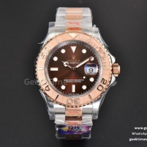 Yacht-Master 126621 RG/SS 40mm CSF 904L braunes Zifferblatt RG/SS-Armband VR3235
