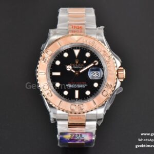 Yacht-Master 126621 RG/SS 40mm CSF 904L schwarzes Zifferblatt RG/SS-Armband VR3235
