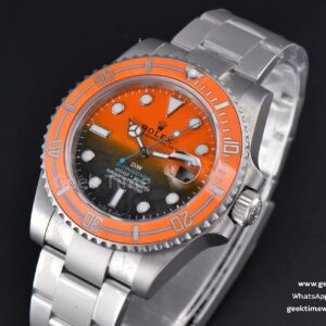 Submariner DIW Sandblasted 40mm VSF Orange Gradient Dial SS Bracelet VS3135