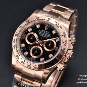 Daytona 116505 BTF Black/RG Dial Diamond Marker RG Bracelet SA4130