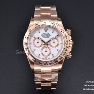 Daytona 116505 BTF White/RG Dial RG Bracelet SA4130