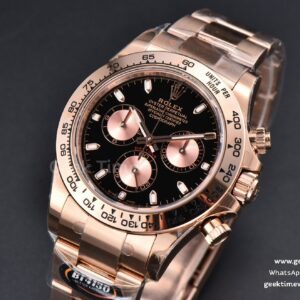 Daytona 116505 BTF Black Dial RG Subdial RG Bracelet SA4130