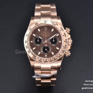 Daytona 116505 BTF Brown Dial Black Subdial RG Bracelet SA4130